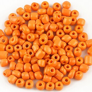 Margele de nisip 4,5mm opace (50g) - cod 386 - portocaliu