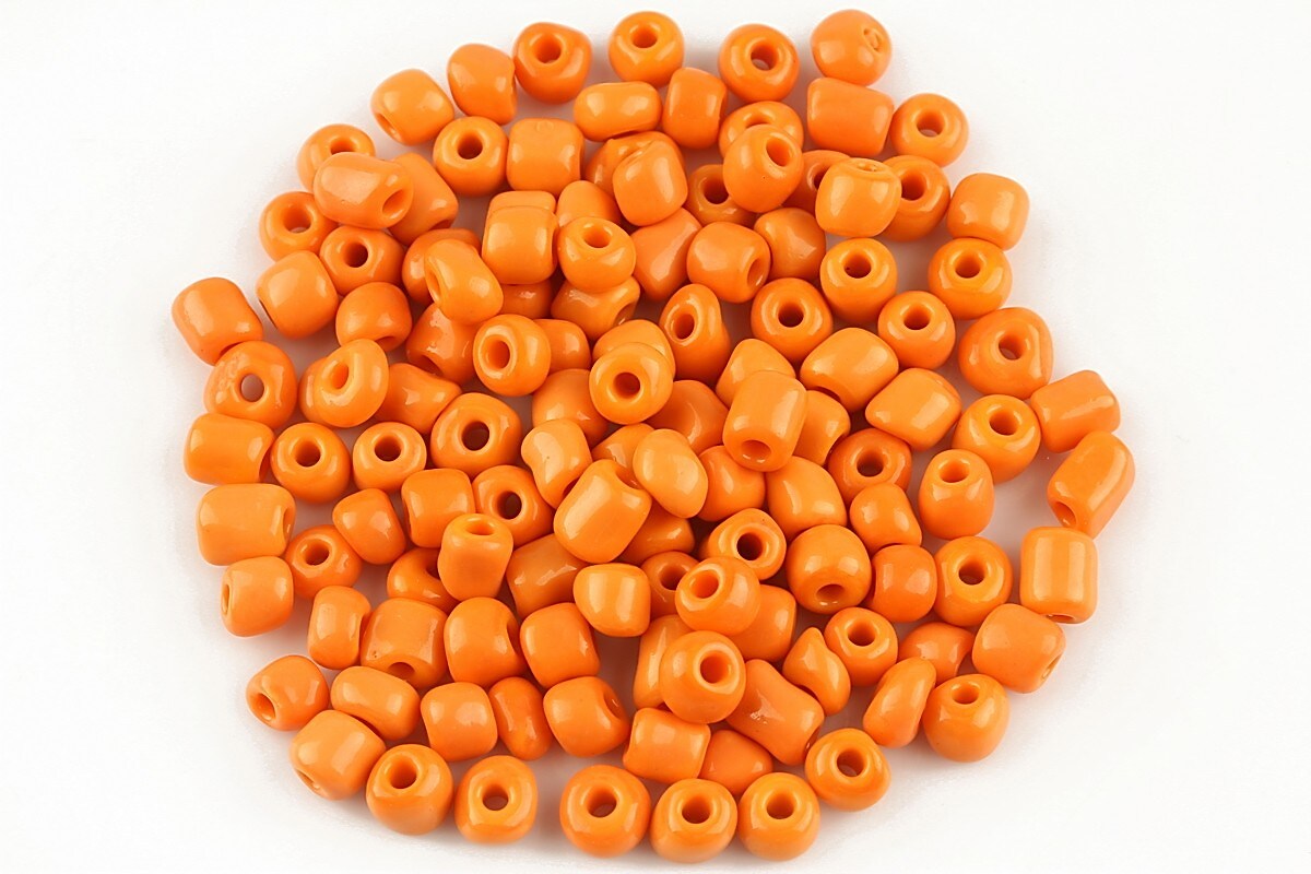 Margele de nisip 4,5mm opace (50g) - cod 386 - portocaliu