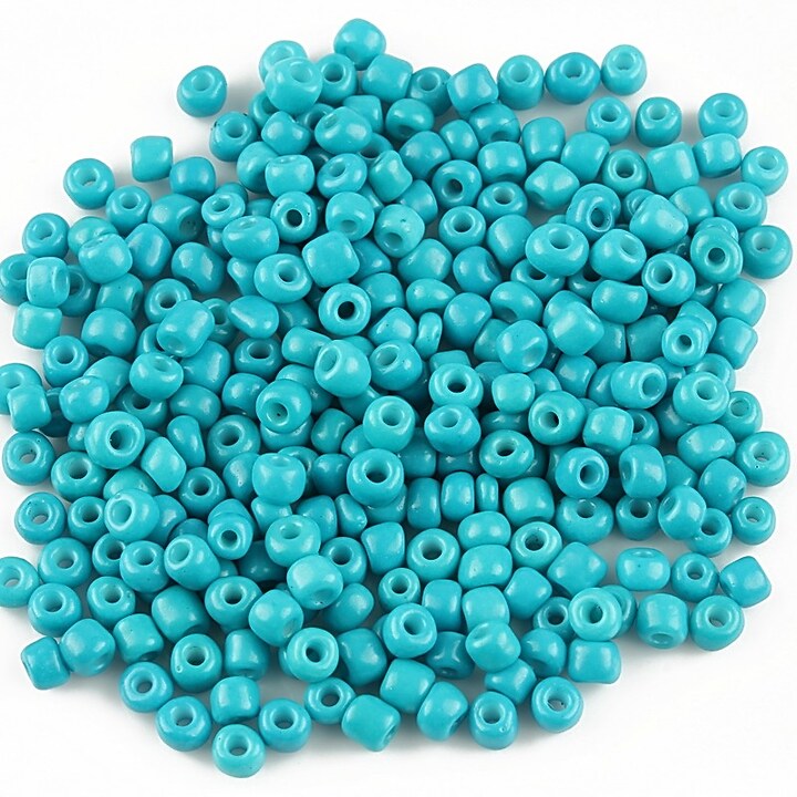 Margele de nisip 3mm opace (50g) - cod 393 - albastru turcoaz