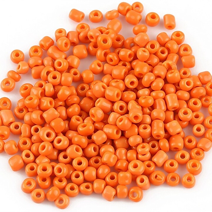 Margele de nisip 3mm opace (50g) - cod 397 - portocaliu