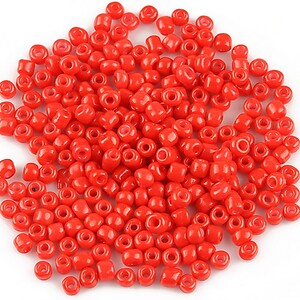 Margele de nisip 3mm opace (50g) - cod 399 - rosu