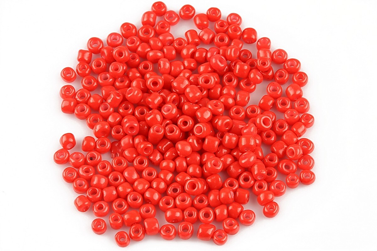 Margele de nisip 3mm opace (50g) - cod 399 - rosu