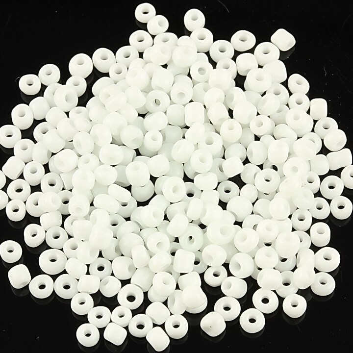 Margele de nisip 3mm opace (50g) - cod 403 - alb