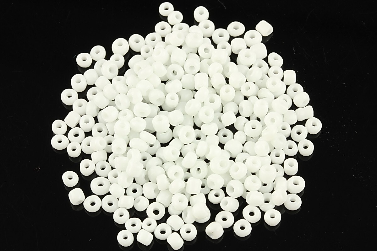 Margele de nisip 3mm opace (50g) - cod 403 - alb