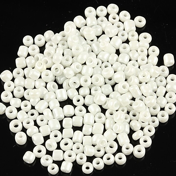 Margele de nisip 3mm lucioase (50g) - cod 417 - alb