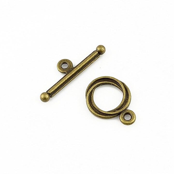 Inchizatoare toggle bronz 16,5x12mm