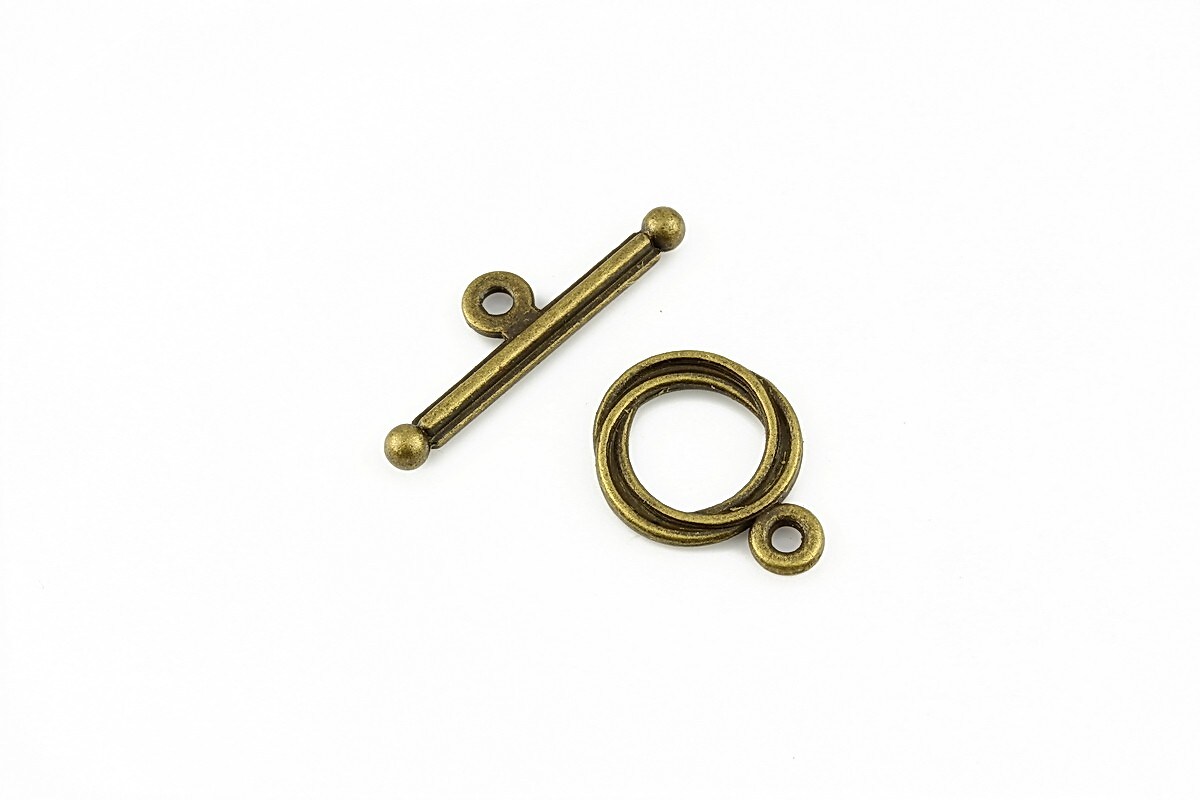 Inchizatoare toggle bronz 16,5x12mm