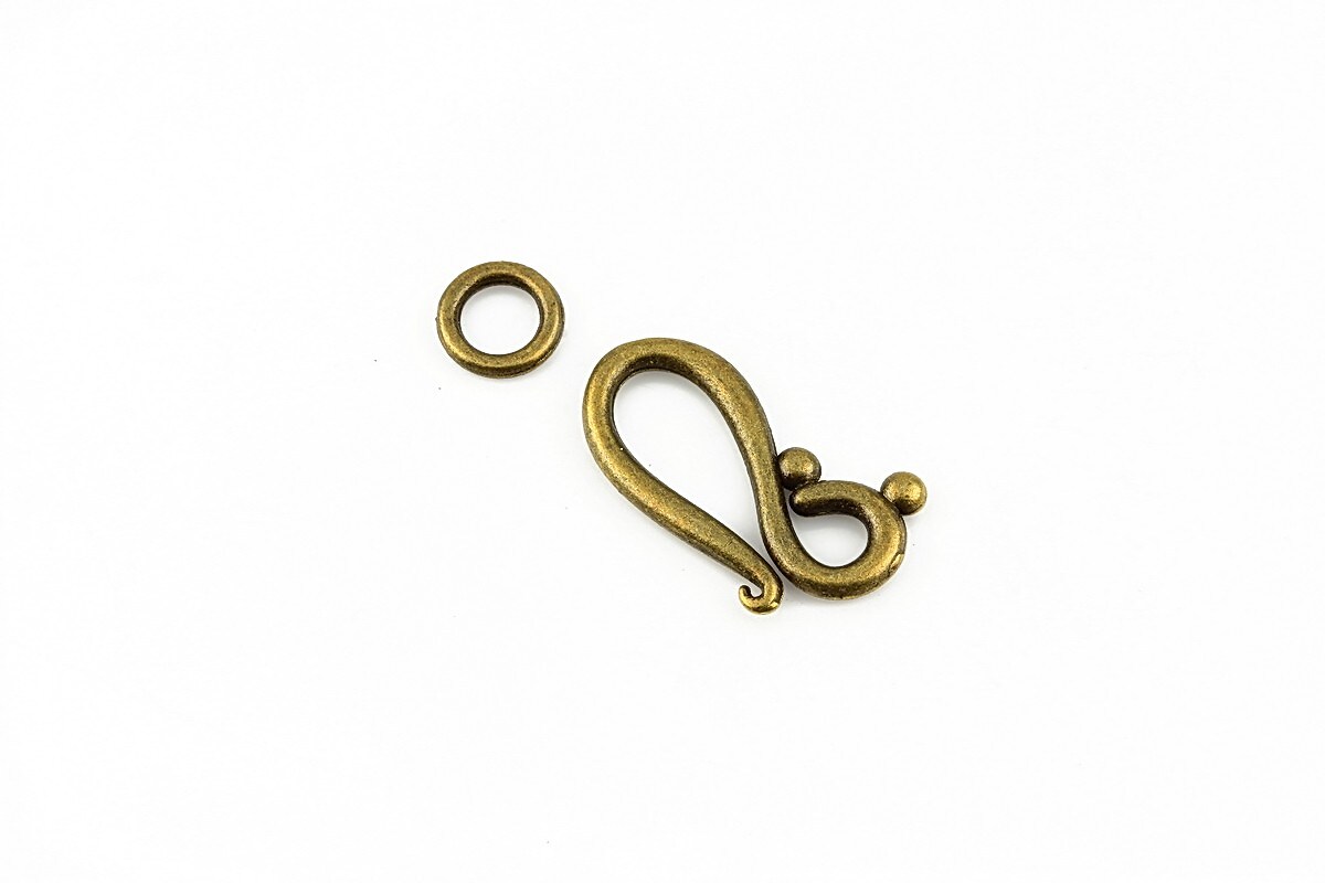 Inchizatoare "S" bronz 20x12mm