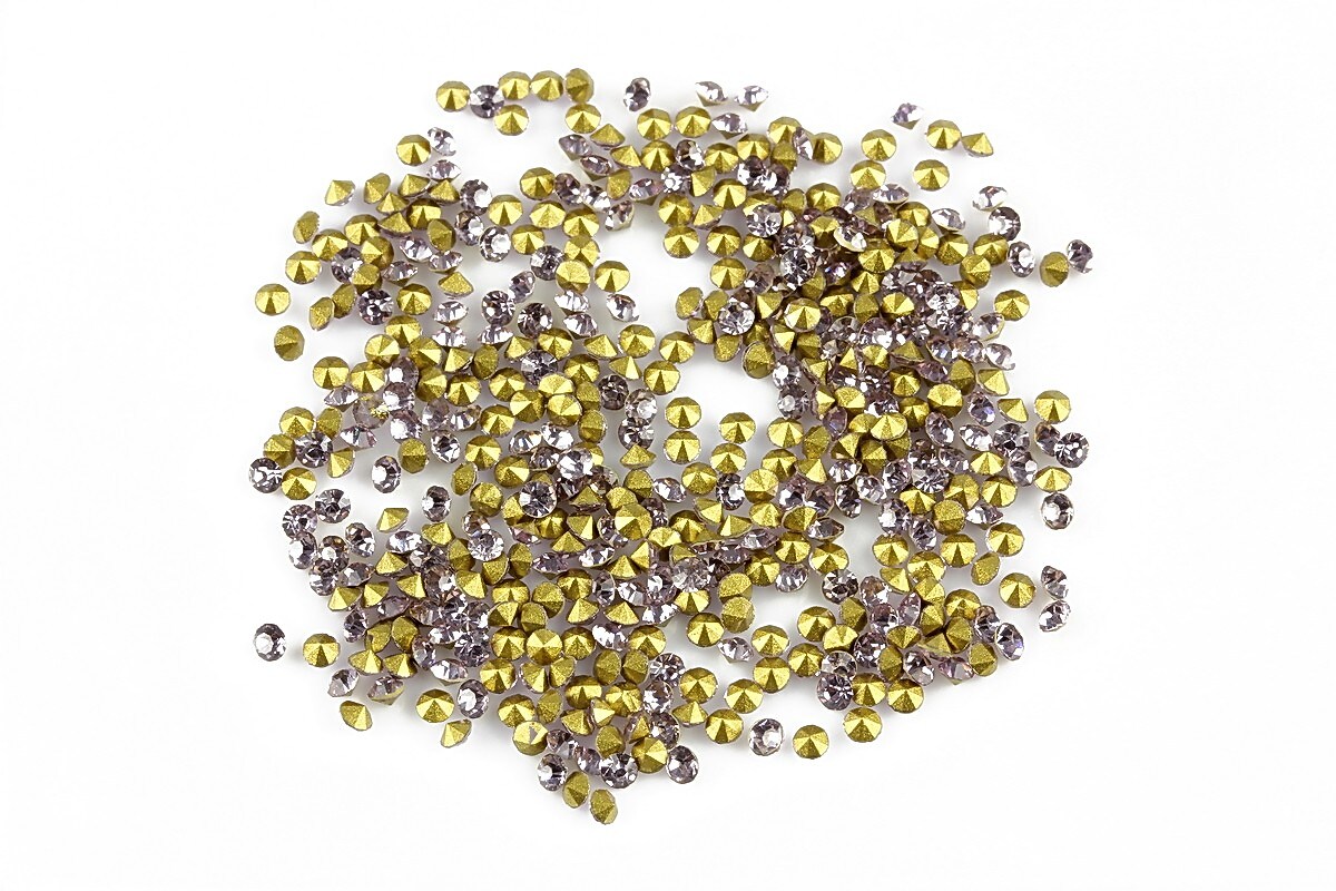 Cabochon rhinestone cristal 2mm (20 buc.) - lila