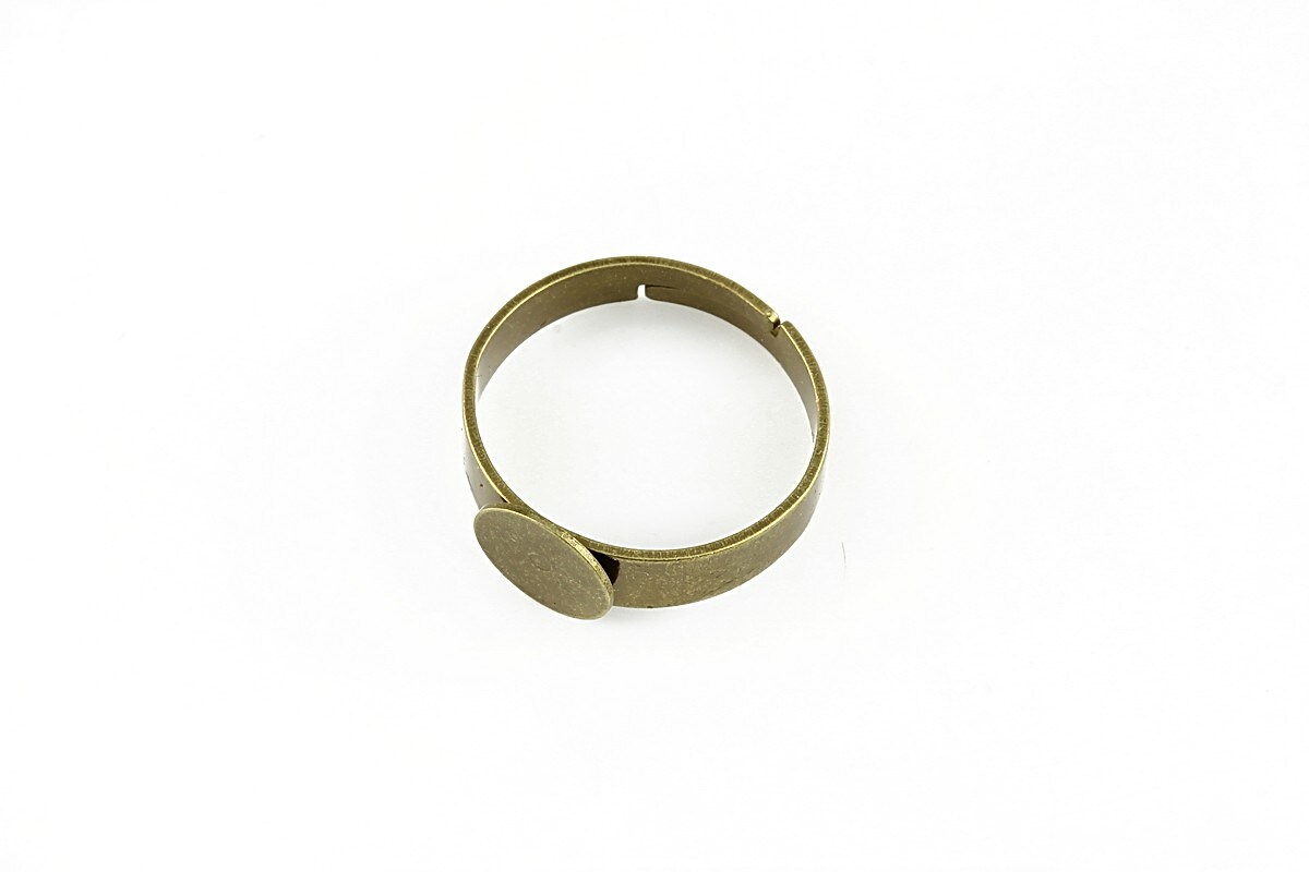 Baza de inel bronz, reglabila, cu platou 8mm