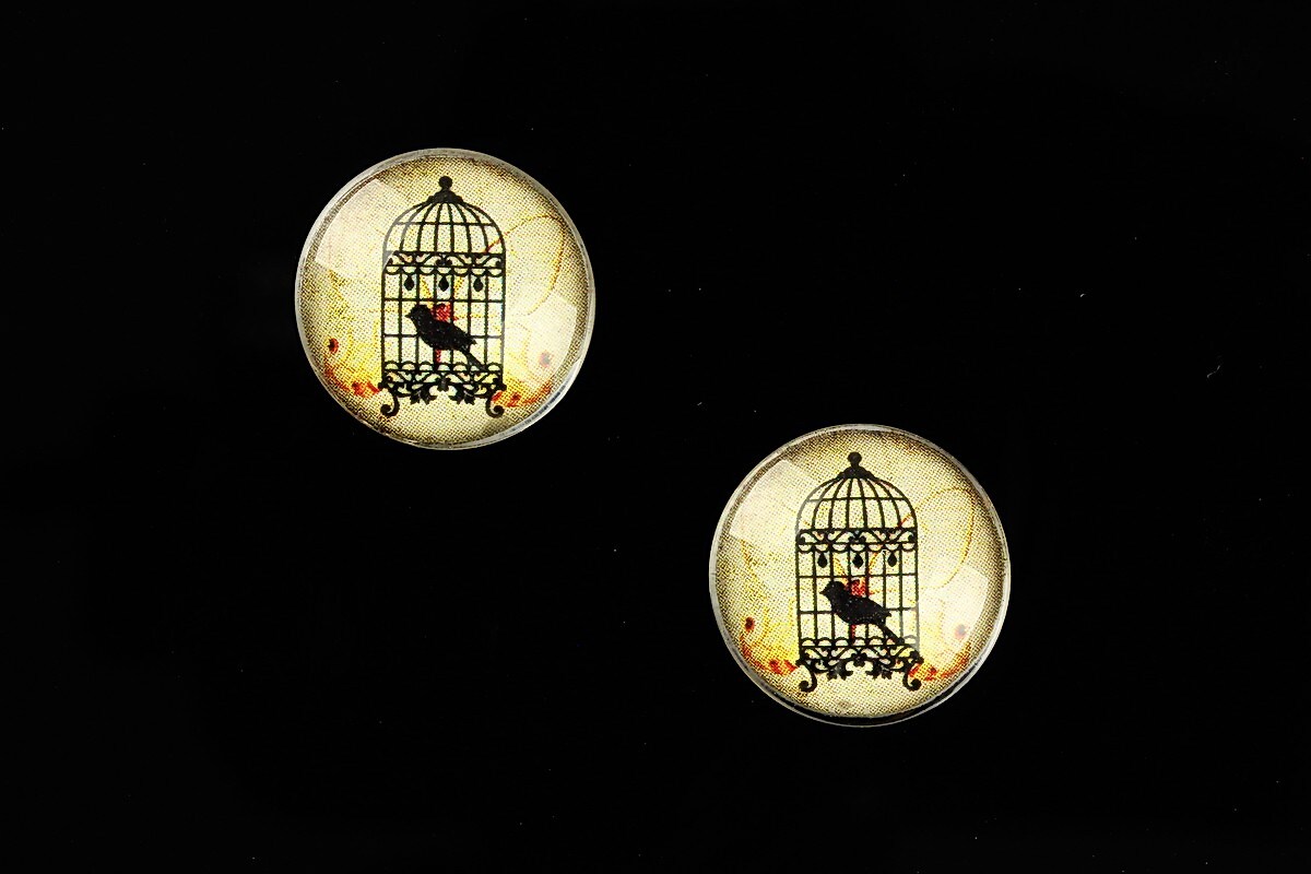 Cabochon sticla 16mm "Old Props" cod 629