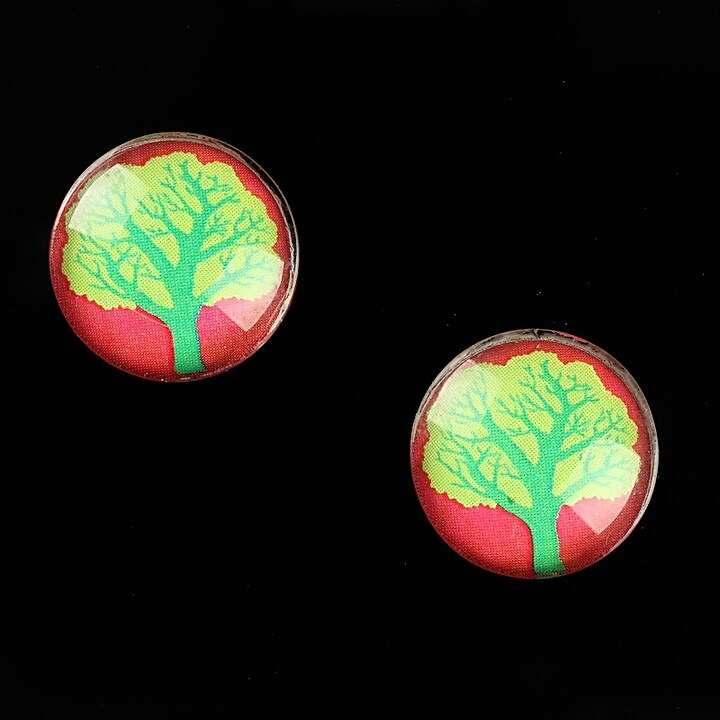 Cabochon sticla 16mm "Tree of Life" cod 639