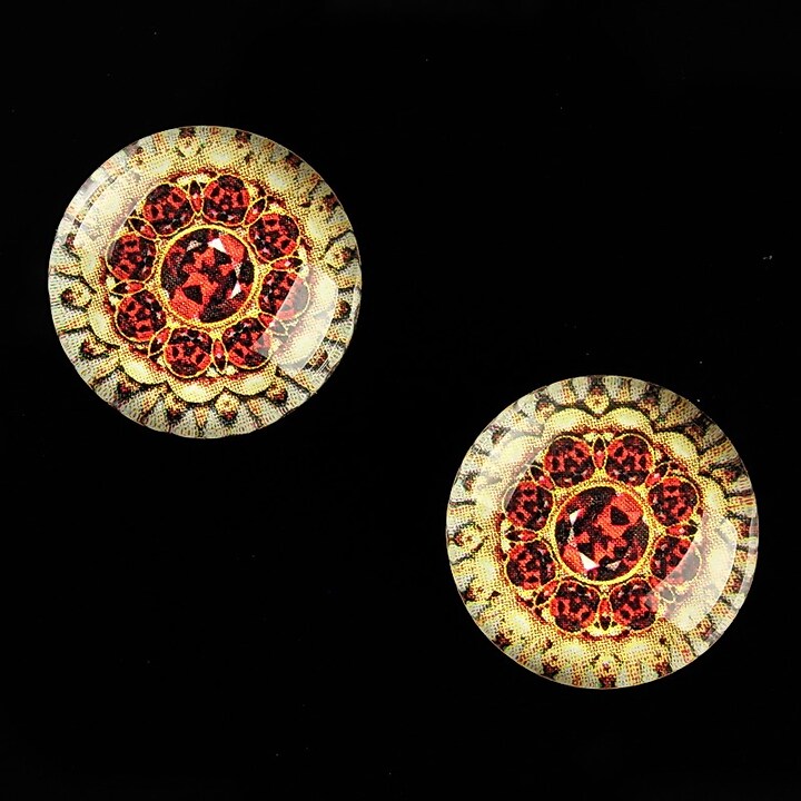 Cabochon sticla 18mm "Vintage Jewels" cod 655