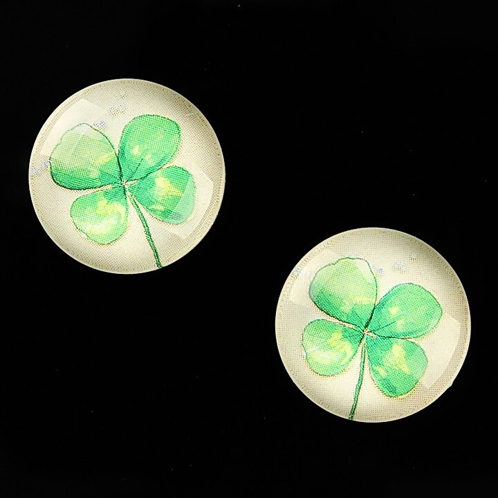 Cabochon sticla 18mm "Delicate Flower" cod 682