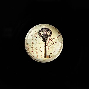 Cabochon sticla 20mm "Vintage Props" cod 699