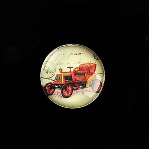 Cabochon sticla 20mm "Vintage Car" cod 704