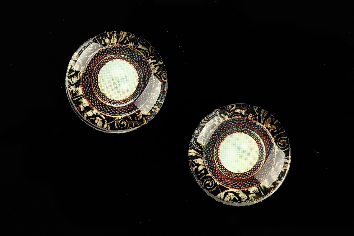 Cabochon sticla 20mm "Vintage Jewels" cod 705