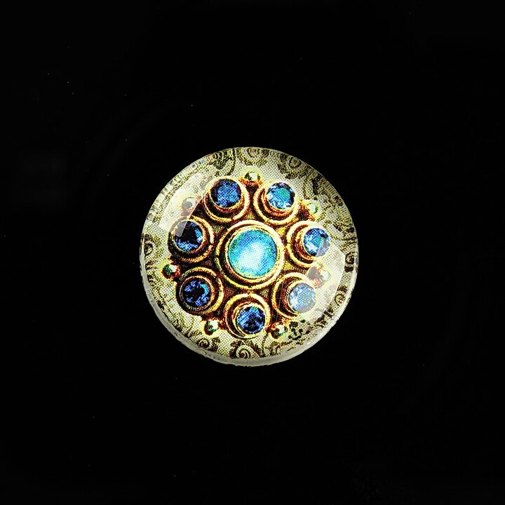 Cabochon sticla 20mm "Vintage Jewels" cod 706