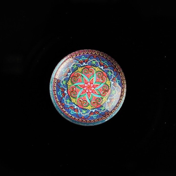 Cabochon sticla 20mm "Morrocan" cod 716