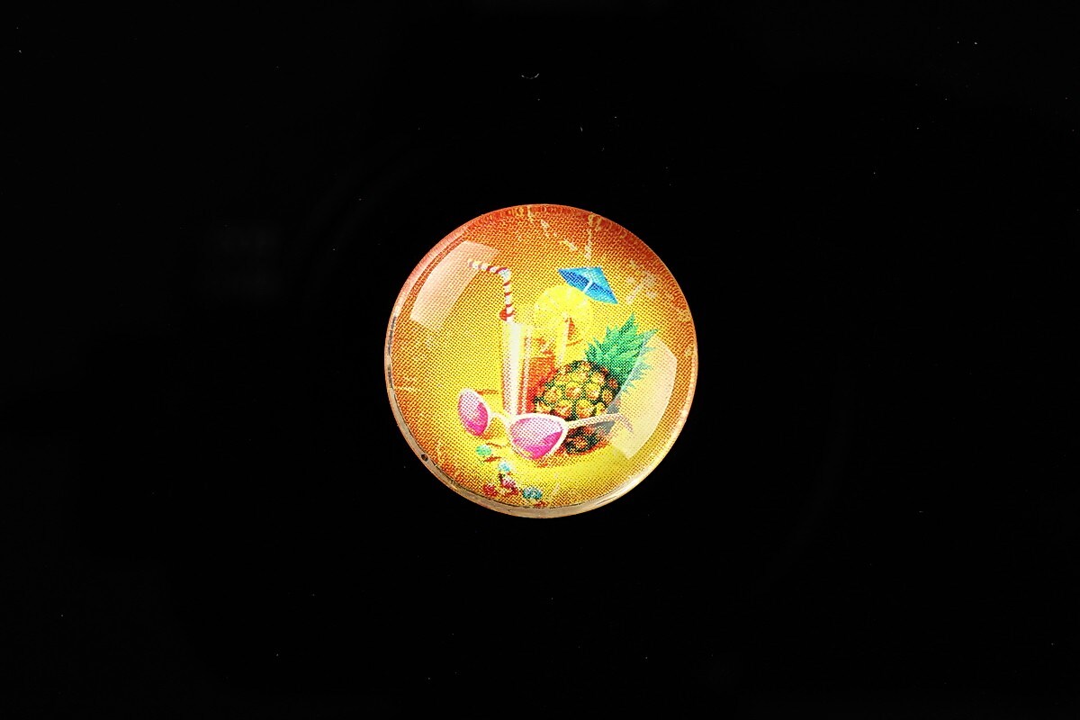 Cabochon sticla 20mm "Summer Love" cod 730