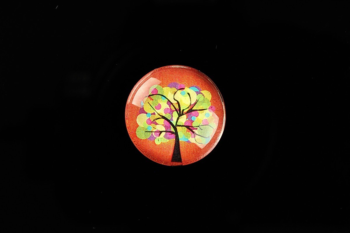 Cabochon sticla 20mm "Tree of Life" cod 763