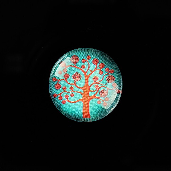 Cabochon sticla 20mm "Tree of Life" cod 764