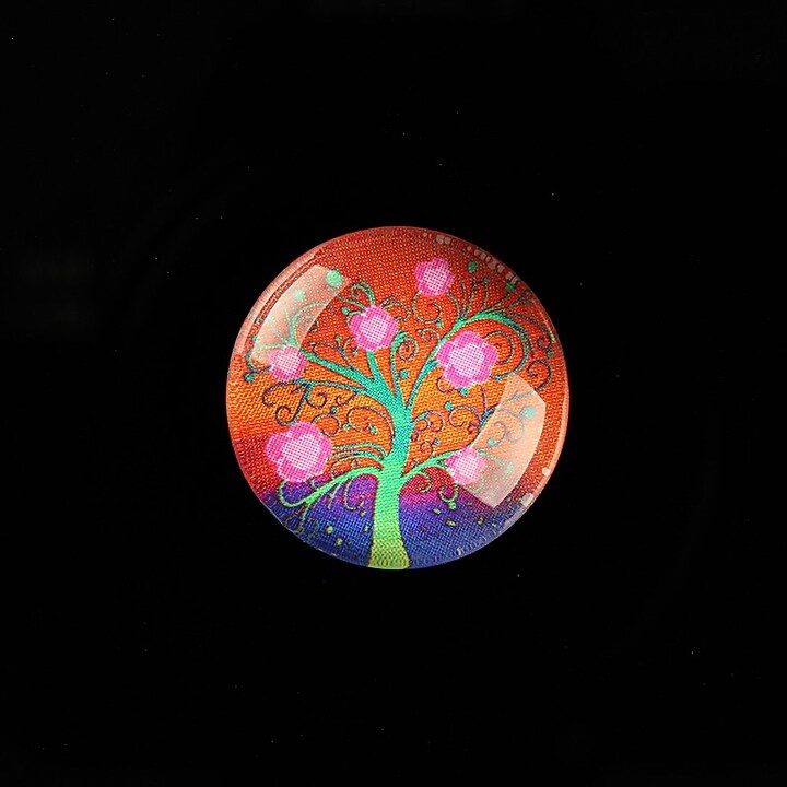 Cabochon sticla 20mm "Tree of Life" cod 766