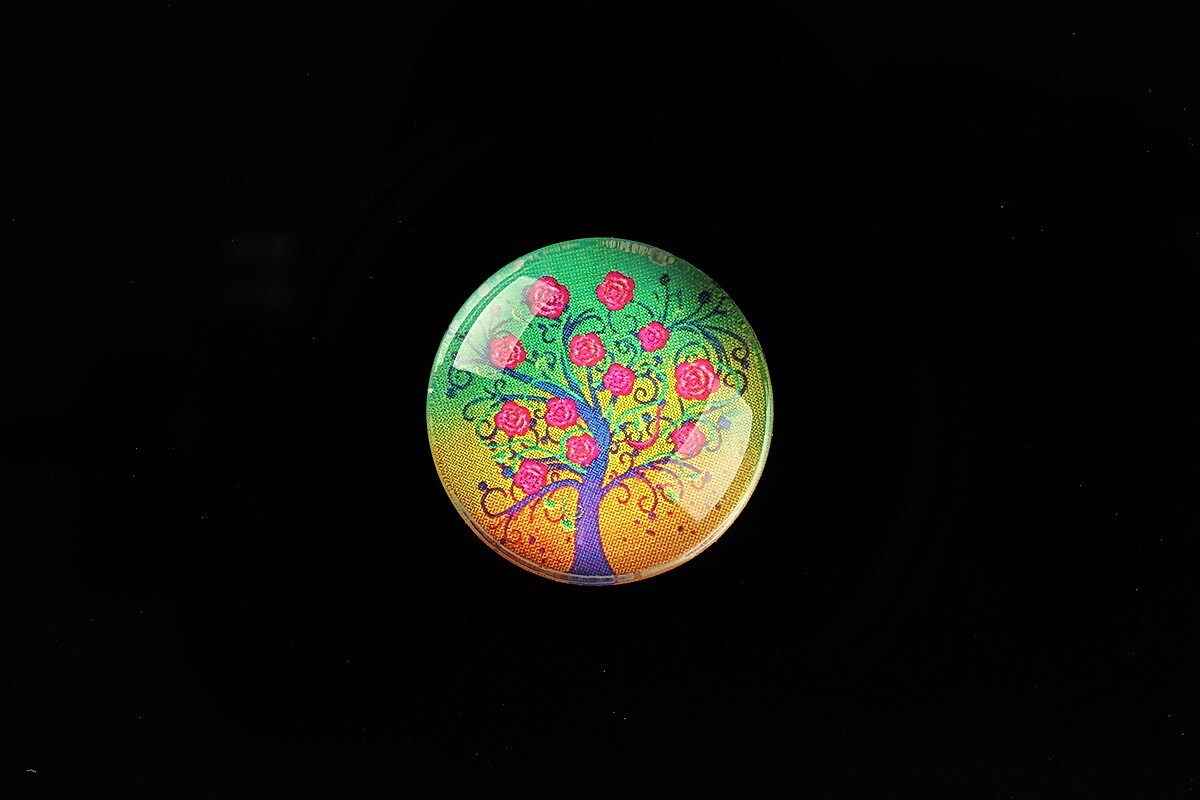 Cabochon sticla 20mm "Tree of Life" cod 768