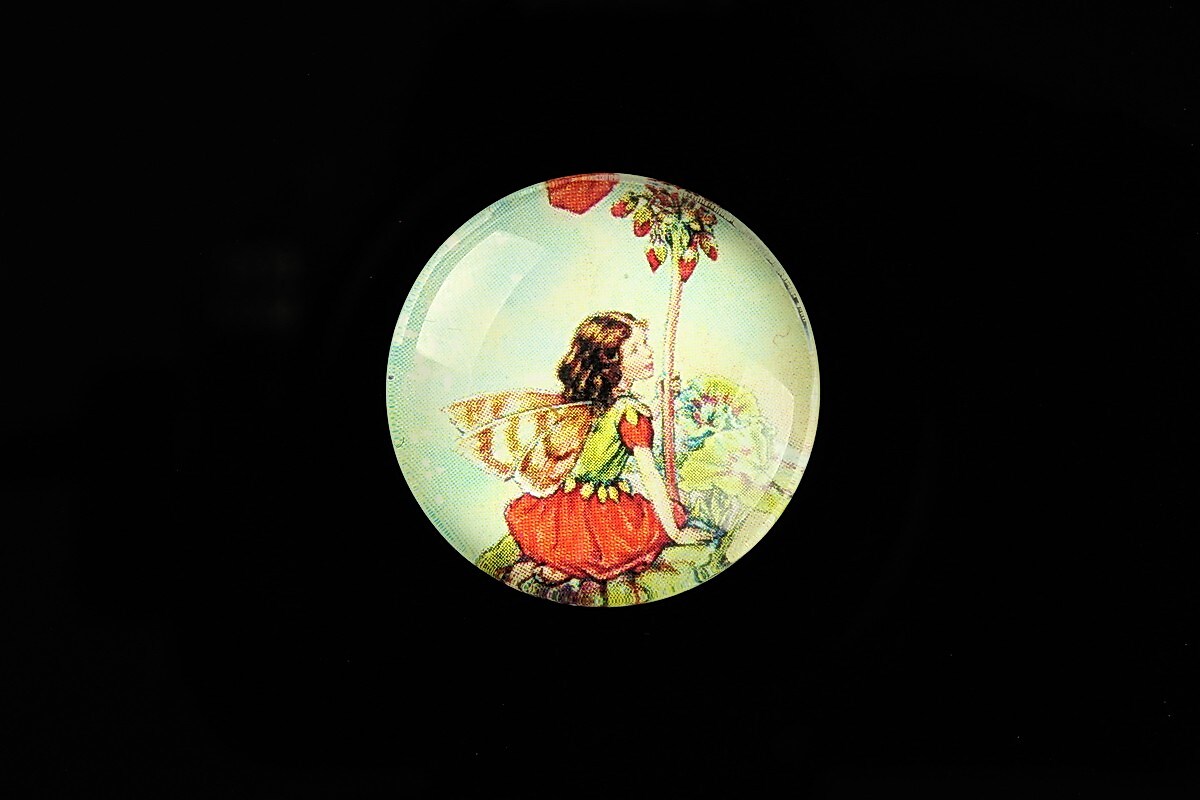 Cabochon sticla 25mm "Little Fairy" cod 788