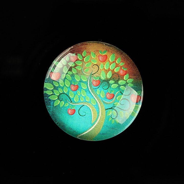 Cabochon sticla 25mm "Tree of Life" cod 804