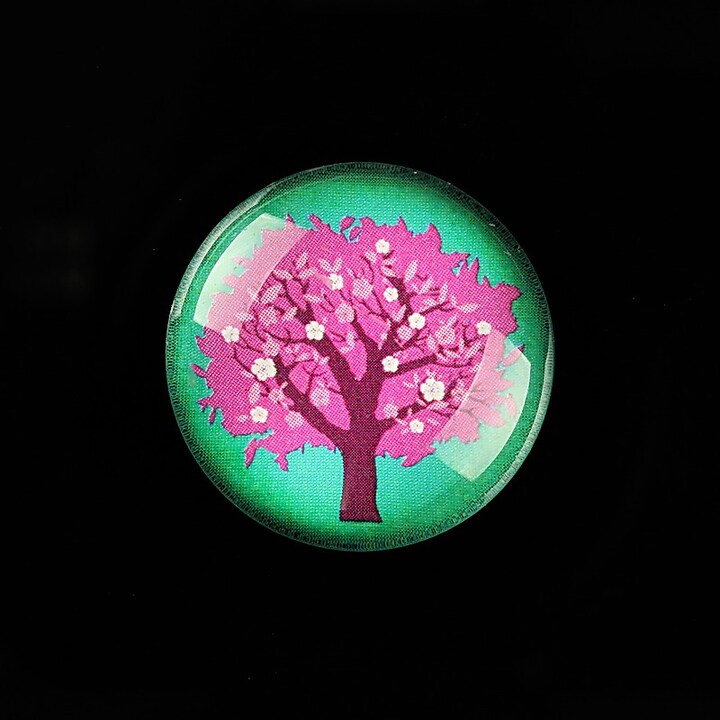 Cabochon sticla 25mm "Tree of Life" cod 805