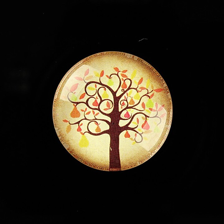 Cabochon sticla 25mm "Tree of Life" cod 806