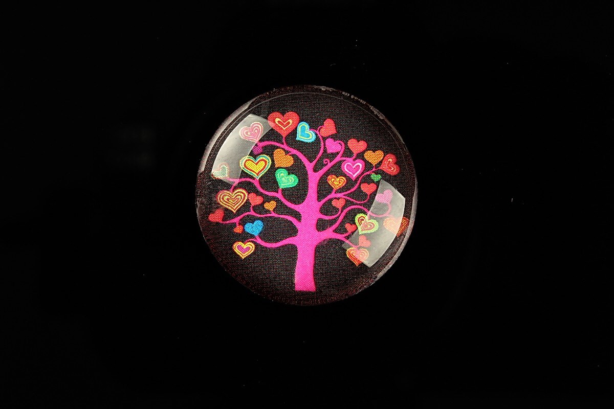 Cabochon sticla 25mm "Tree of Life" cod 807