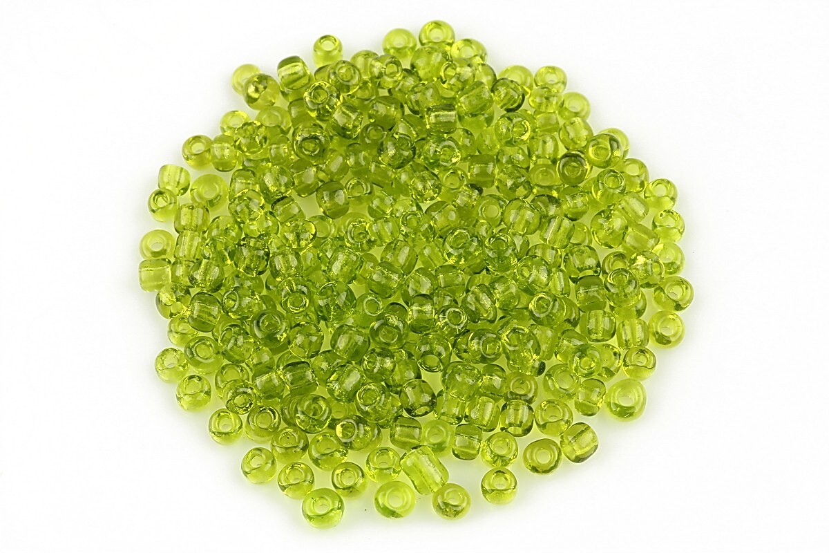 Margele de nisip transparente 3mm (50g) - cod 451 - verde deschis