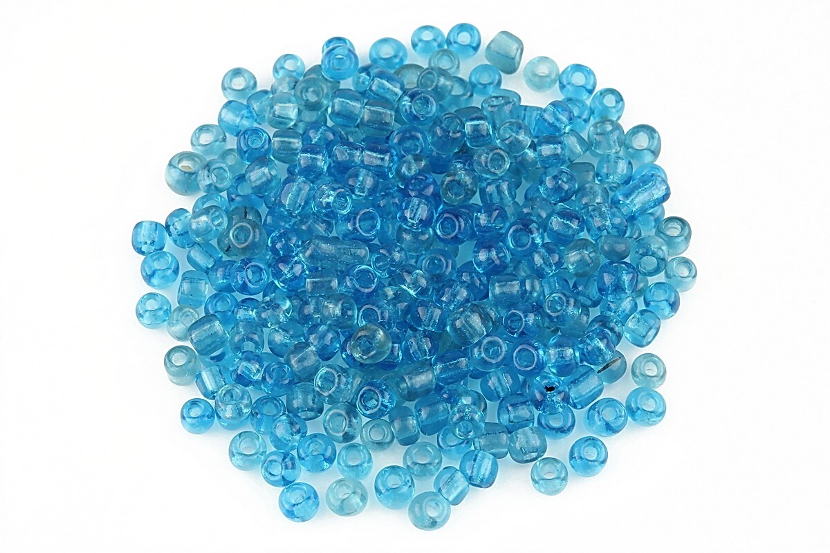 Margele de nisip transparente 3mm (50g) - cod 460 - albastru marin