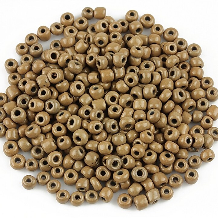 Margele de nisip opace 3mm (50g) - cod 474 - maro deschis