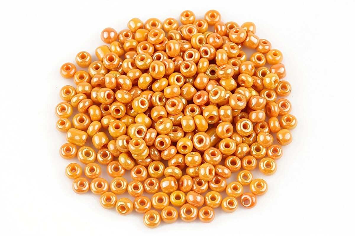 Margele de nisip lucioase 3mm (50g) - cod 477 - portocaliu