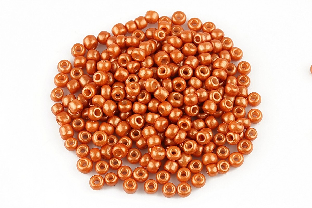 Margele de nisip lucioase 3mm (50g) - cod 478 - portocaliu inchis