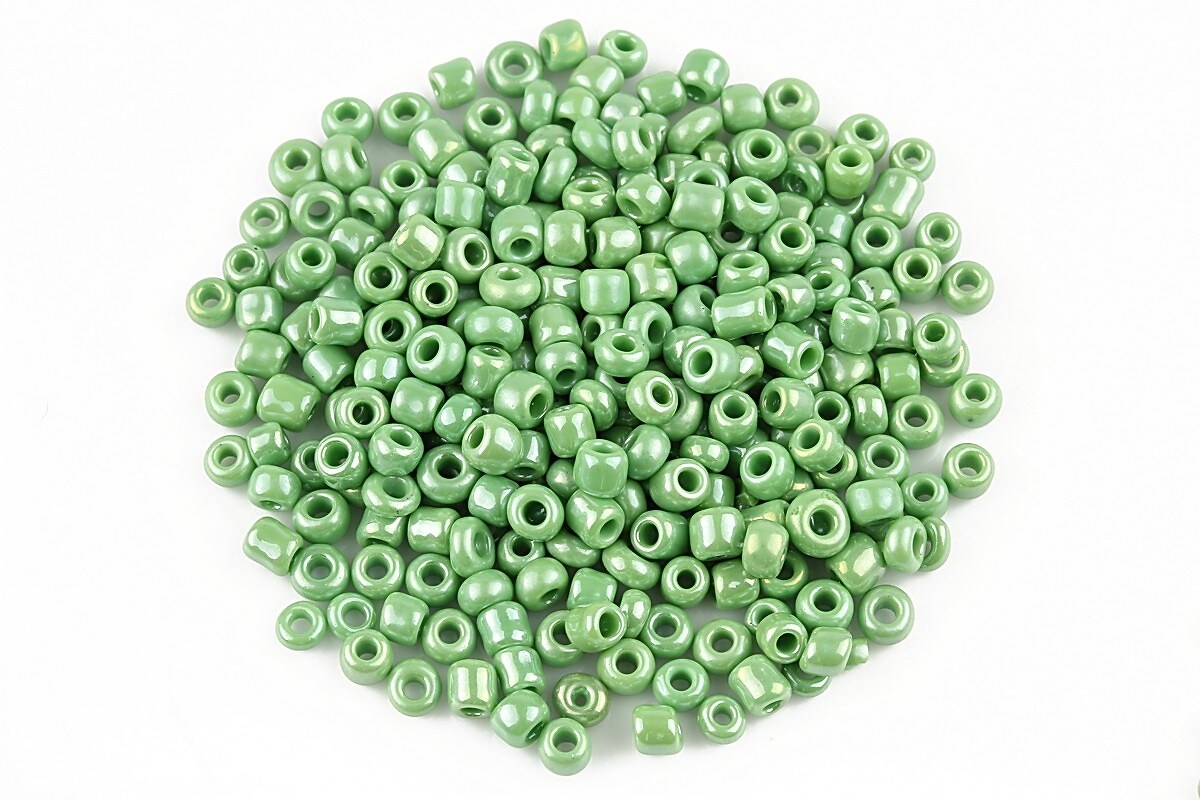 Margele de nisip lucioase 3mm (50g) - cod 483 - verde