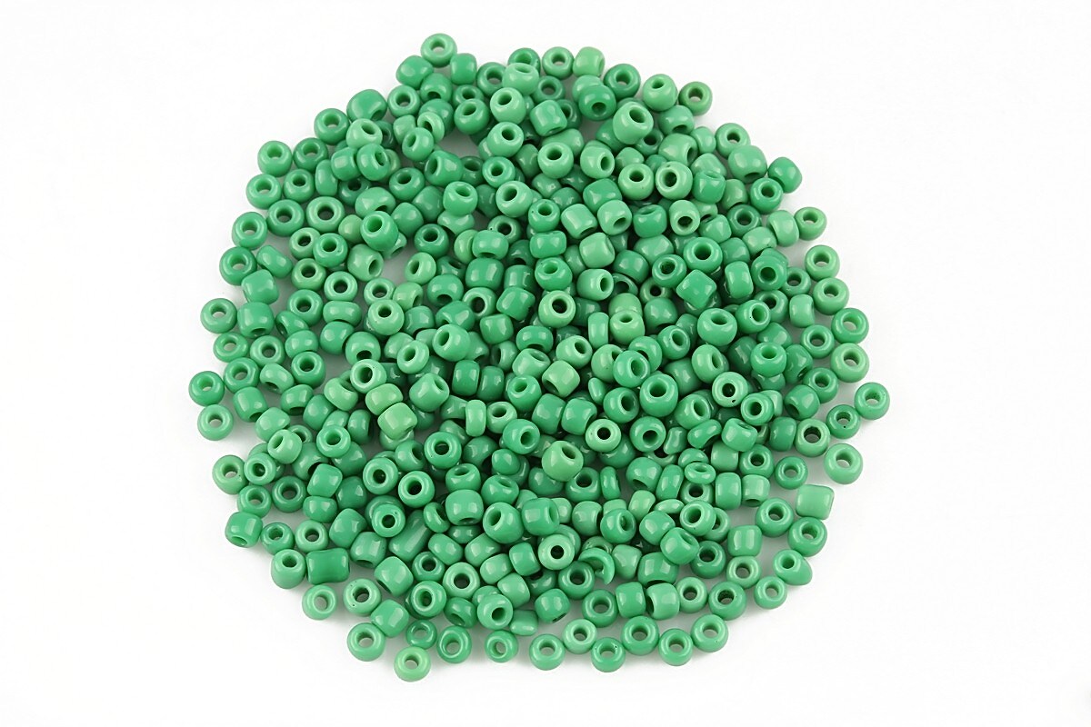 Margele de nisip 2mm opace (50g) - cod 493 - verde