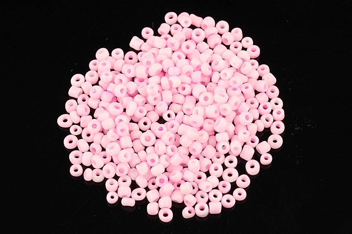 Margele de nisip 2mm opace (50g) - cod 496 - roz