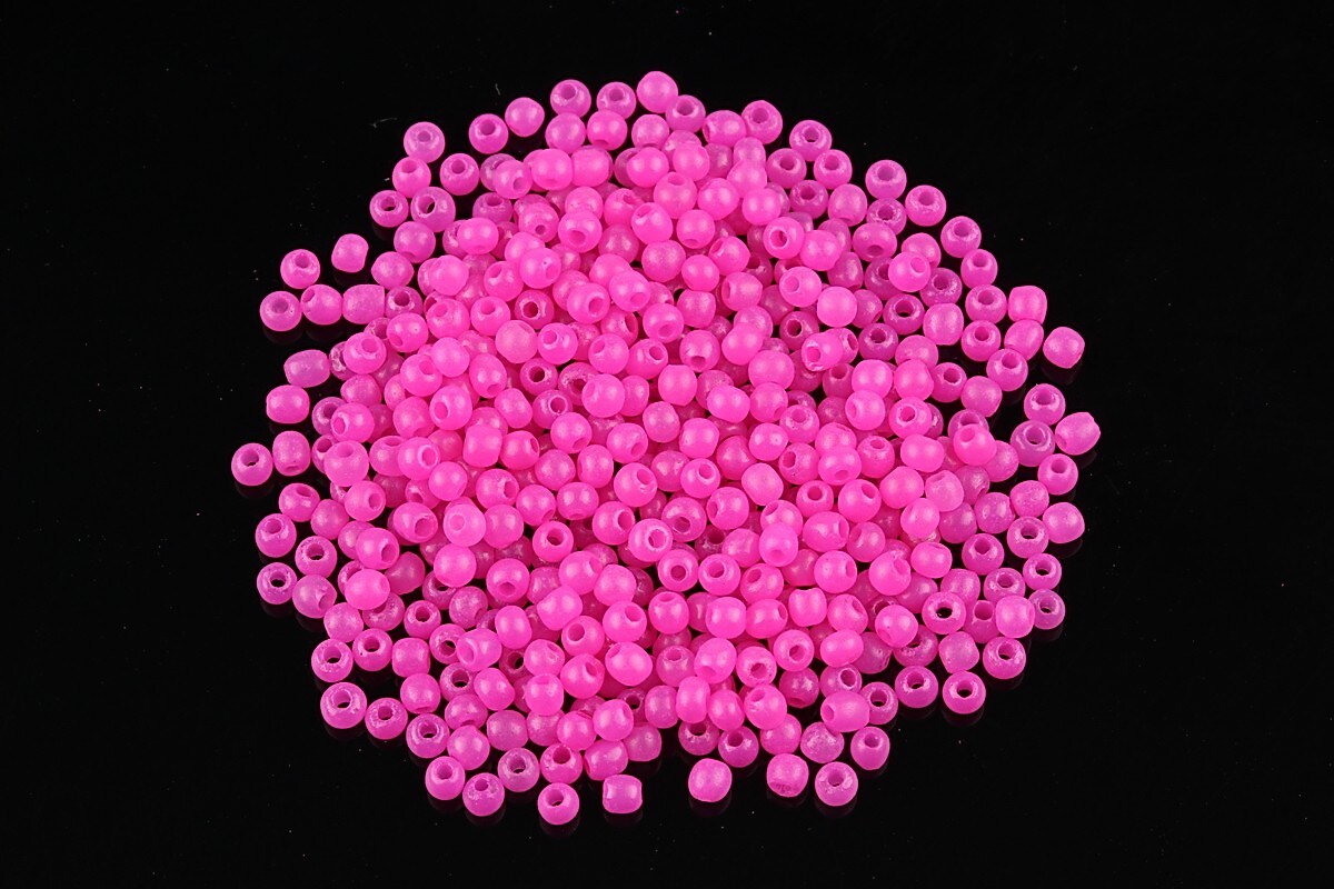 Margele de nisip 2mm opace (50g) - cod 497 - roz fucsia