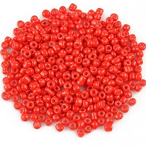 Margele de nisip 2mm lucioase (50g) - cod 501 - rosu