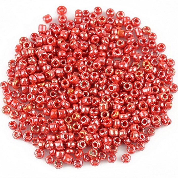 Margele de nisip 2mm luster (50g) - cod 504 - rosu corai