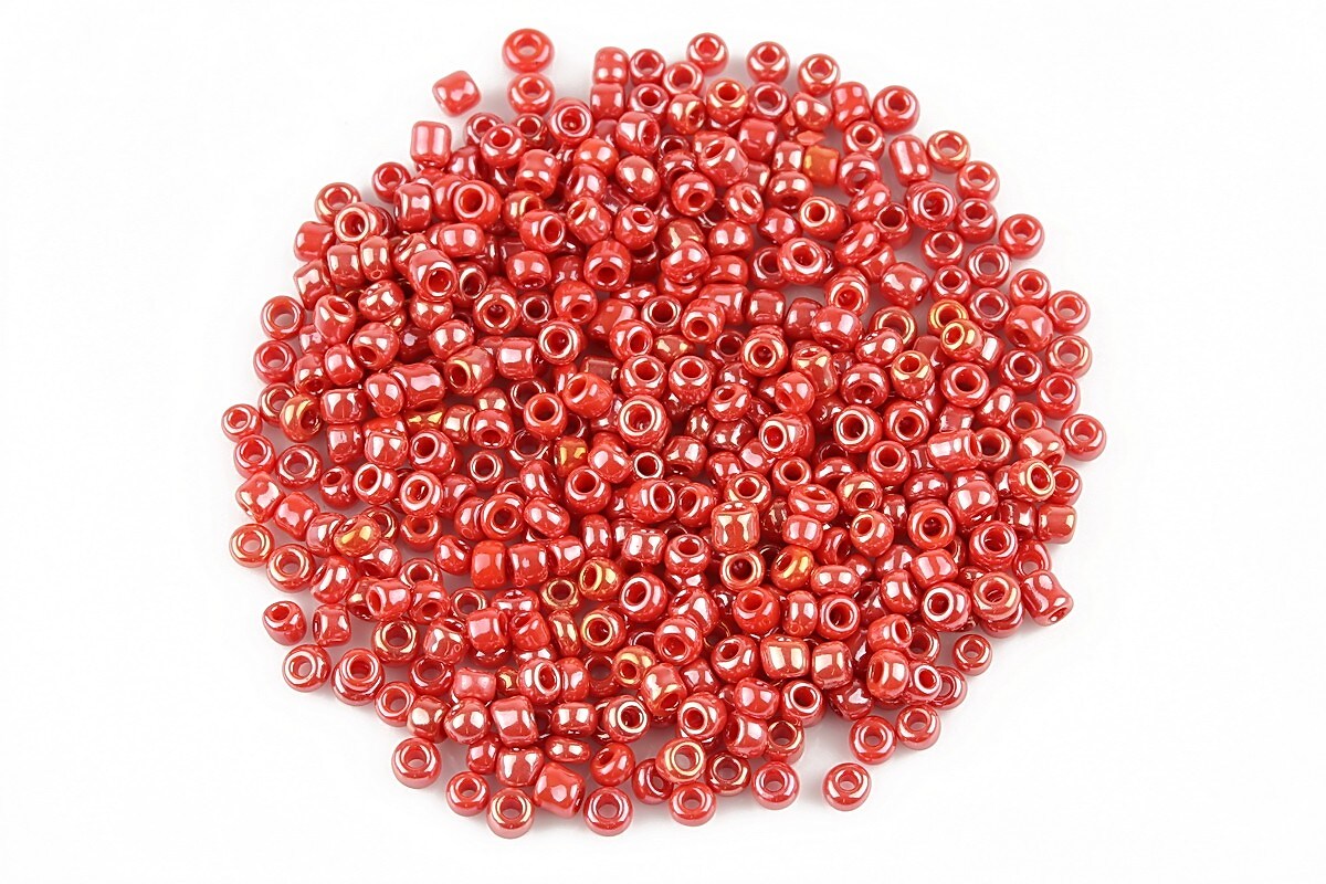 Margele de nisip 2mm luster (50g) - cod 504 - rosu corai