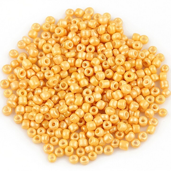 Margele de nisip 2mm lucioase (50g) - cod 507 - galben portocaliu