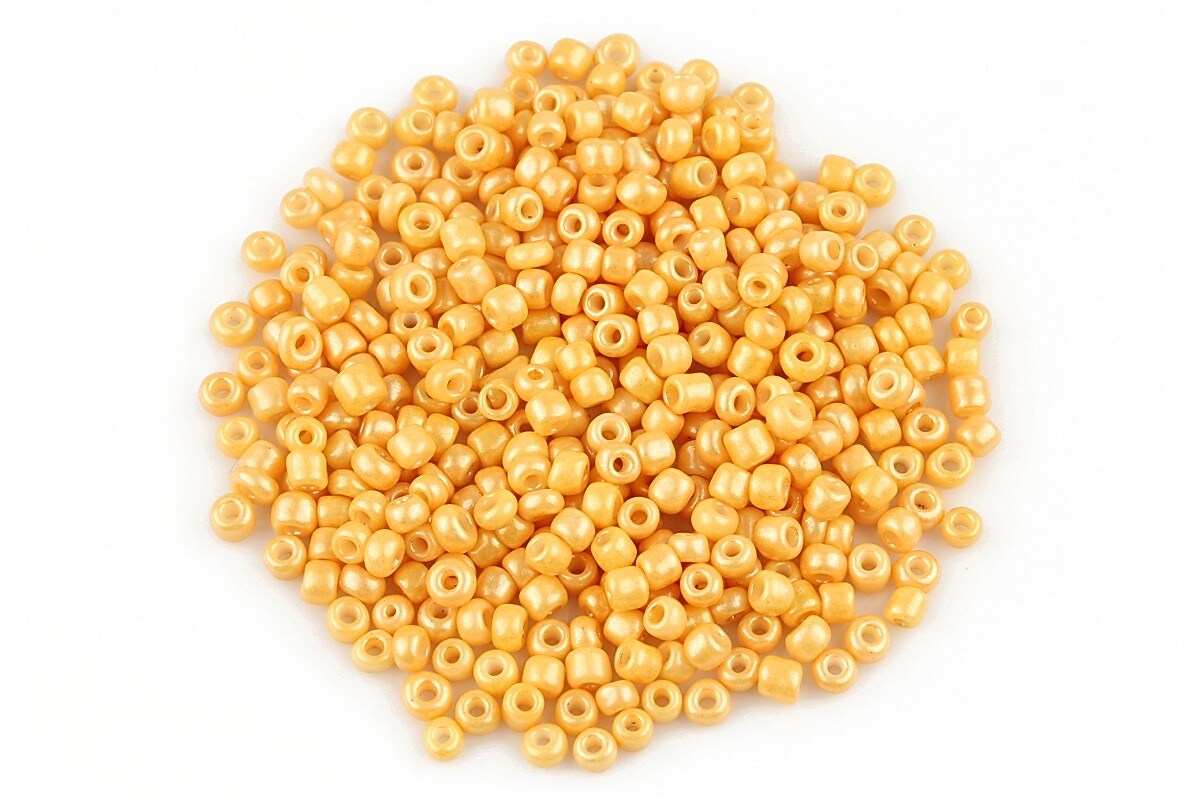 Margele de nisip 2mm lucioase (50g) - cod 507 - galben portocaliu