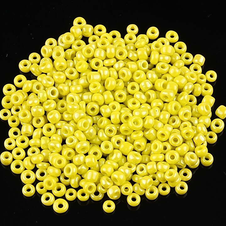 Margele de nisip 2mm lucioase (50g) - cod 508 - galben verzui