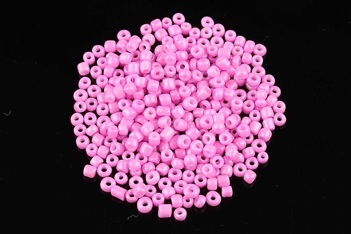 Margele de nisip 2mm lucioase (50g) - cod 513 - roz