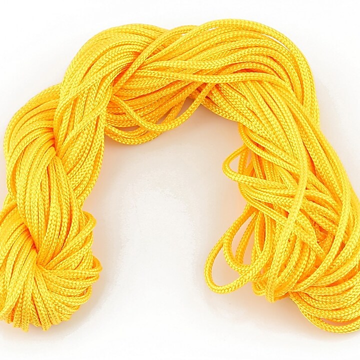 Ata nylon, grosime 2mm, 12m, portocaliu deschis